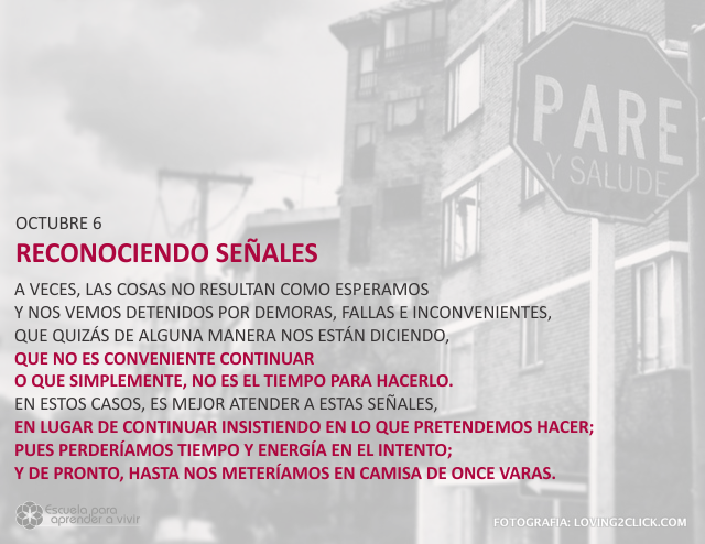 Reconociendo señales